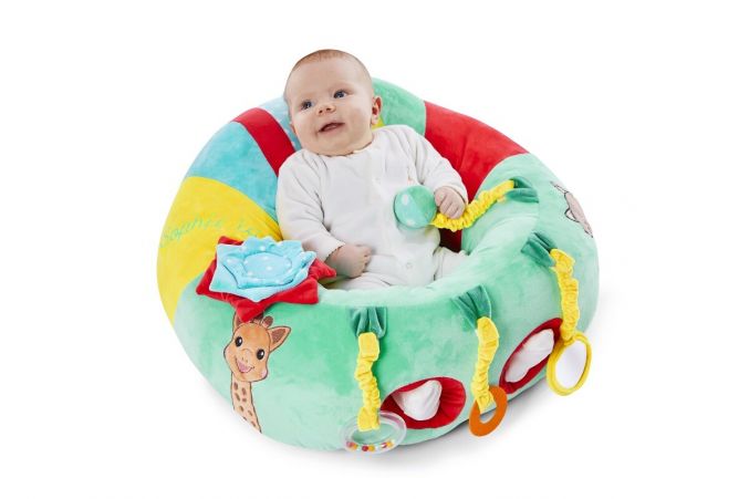 Sophie de Giraf Baby Seat & Play Mint/Rood